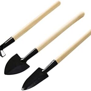 Garden Tools Set – 3Pcs Hand Shovel Gardening Tools for Women Small and Light Garden Rake Garden Tool, Gardening Tools with Ergonomic Grip, Ideal Garden Tool Kit, Gift Baskets for Women