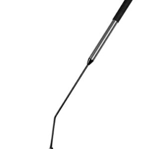 Walensee Grass Whip with Double-Edged Serrated Sharp Steel Blade Weed Grass Cutter with Soft Rubber 22-Inch Handle Cut Tall Grass and Overgrown Weeds in The Yard, Fields, and Ditches, Black,1 Pack