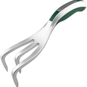 Aluminum Garden Rake, Light Weight Hand Rake, One-Piece Cultivator Garden Tool, Bend Proof Garden Cultivator Ergonomic Handle