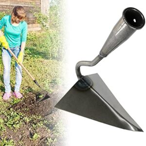 HRADHOL Premium Quality Hand plow Hoe,Hand Plow Hoe Garden Tool Triangular Hoe Ridging for Easy Gardening, Weeding and Farming,Fertilizing Tools (A)