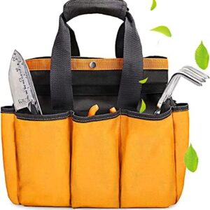 Garden Tool Bag – Heavy Duty Gardening Tool Bag with 8 Pockets | Mom Gifts for Mothers Day | Gardening Tote for Gardener | Indoor and Outdoor Gardening Bag | Home Organizer Gardening Tool Kit Holder