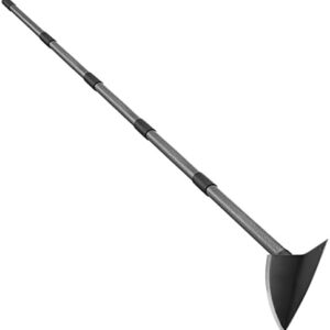 SANDEGOO Hoe Garden Tool,72 Inch Garden Hoe Triangle Gardening Hoe with Sharp Blade for Digging,Weeding,Cutting and Loosing Soil,Adjustable Length Metal Handle(6 FT)