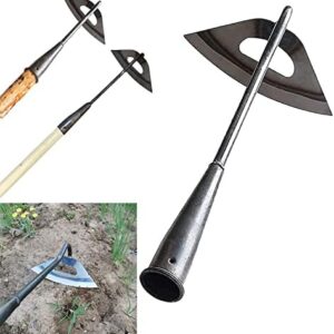 Gardening Tools Hollow Hoe, All-Steel Hardened Hollow Hoe, Sharp Durable Garden Weeding Tools, Hoe Garden Tool Hand Shovel Weed Puller for Backyard Loosening Farm Planting Weeding (For Long Handle)