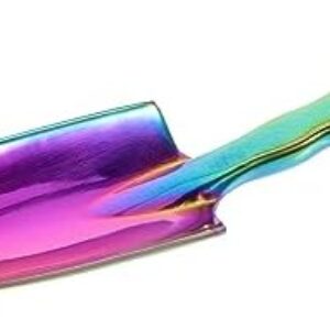 Uonlytech Magnesium Aluminum Garden Shovel Bend-Proof Hand Trowel Tool Heavy Duty Gardening Spade Scoop for Flower Soil Planting