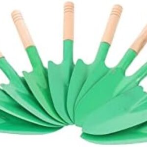 YARNOW 10 Pcs Mini Gardening Shovel Small Flower Soil Planting Digging Trowel with Wooden Handle Succulents Transplanting Tool for Home Shop