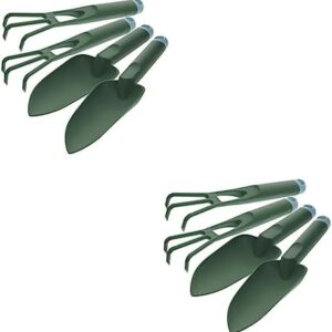 4 Sets Gardening Tools Garden Hand Cultivator Planting Tools for Gardening Garden Tools for Planting Indoor Garden Tools Garden Shovel Grow Flowers Household Plastic
