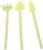 Uonlytech 1 Set Gardening Three Piece Set Tools Plastic Mothers Day Garden Gifts Hand rake Garden Tool Gardening Root Trowel Weeding Trowel Green Plants Suite