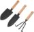 Mini Shovel 1 Set Garden Tools Small Hand Rake Garden Hand Cultivator Flower Planting Shovels Hand Planting Metal Gardening Tools Digging Trowel Wooden Handle Flowers Outdoor