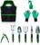 Garden Tool Set Gardening Hand Tools Outdoor Tools Kit Heavy Duty Handle 9 Pcs Gardening Tool Kits with Storage Bag Trowel Shovel Rake Weeder Plant Gardening Gift for Women Men Gardener of GZGNEEVL