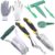 8 Pcs Bulb Planters Planting Tools Set Includes 1 Bulb Planter, 2 Hand Trowel, 1 Pair of Gardening Gloves, 4 Seed Dispenser Sower, Seeding Garden Tool Kit for Sow Seeds, Transplant Plants