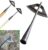 Gardening Tools Hollow Hoe, All-Steel Hardened Hollow Hoe, Sharp Durable Garden Weeding Tools, Hoe Garden Tool Hand Shovel Weed Puller for Backyard Loosening Farm Planting Weeding (For Long Handle)