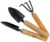 LC LICTOP Mini Garden Tool Set Garden Hand Shovels Iron Garden Trowels with Ergonomic Rubberized Non-Slip Wood Grip 3pcs