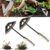 Garden Tools Hollow Hoe, All-Steel Hardened Hollow Hoe, Sharp Garden Edger Weeder, Durable Gardening Hoe Hand Tool Weed Puller Accessories for Backyard Weeding, Soil Loosening, Farm Planting (2PCS)