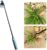 KnjoFly 2023 New Weeding Artifact Uprooting Weeding Tool, Manganese Steel Forged Weed Puller 4 Teeth Dual Purpose Weeder, Weed Puller Hand Hoe Garden Tools (Longer Iron Handle)