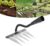 Garden Rake, Gardening Tools Heavy Duty Rake with 5 Metal Tines,Sharp Durable Garden Weeding Tools, All Steel Hardened Hoe Garden Hand Rake Tools for Backyard Lawn Loosening Planting Weeding (5 Tines)