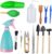 14Pcs Mini Garden Tools Set,Succulent Transplanting Miniature Fairy Garden Planting Gardening Hand Tools Set Include Pruner, Mini Rake, transplanters etc(Color Random)