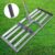 Ganggend 30in x 10in Stainless Steel Lawn Leveling Rake with 63 Inches Extra Long Handle, 30in x 10in Lawn Leveler Tool Gardening Hand Rake for Backyard Garden Golf Couse Farm Pasture